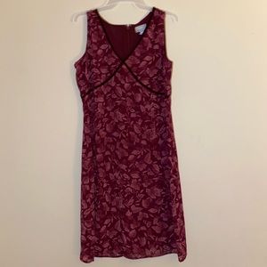 red floral DRESS